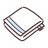 フェイスタオルのイラスト