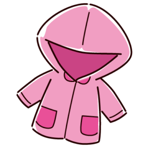レインコートのイラスト