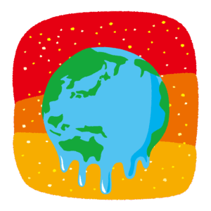 地球温暖化のイラスト