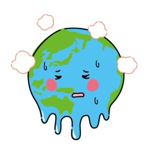 地球温暖化のイラスト