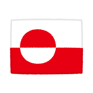 国旗のイラスト（グリーンランド）