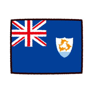 国旗のイラスト（アンギラ）