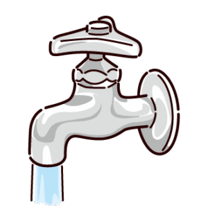 水道の蛇口のイラスト