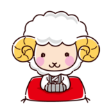 かわいい羊のキャラクターイラスト（未年・紋付袴・着物）