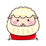 羊のだるまのイラスト（未年）