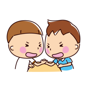 腕相撲のイラスト